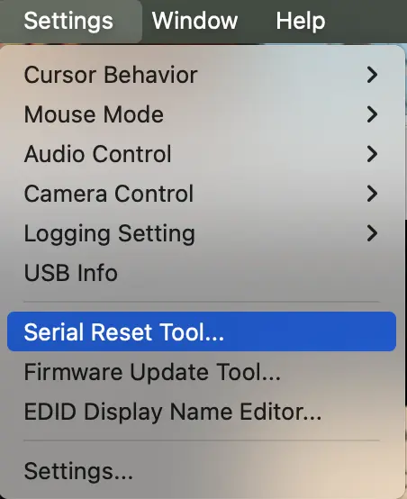 Serial Reset Tool (macOS)
